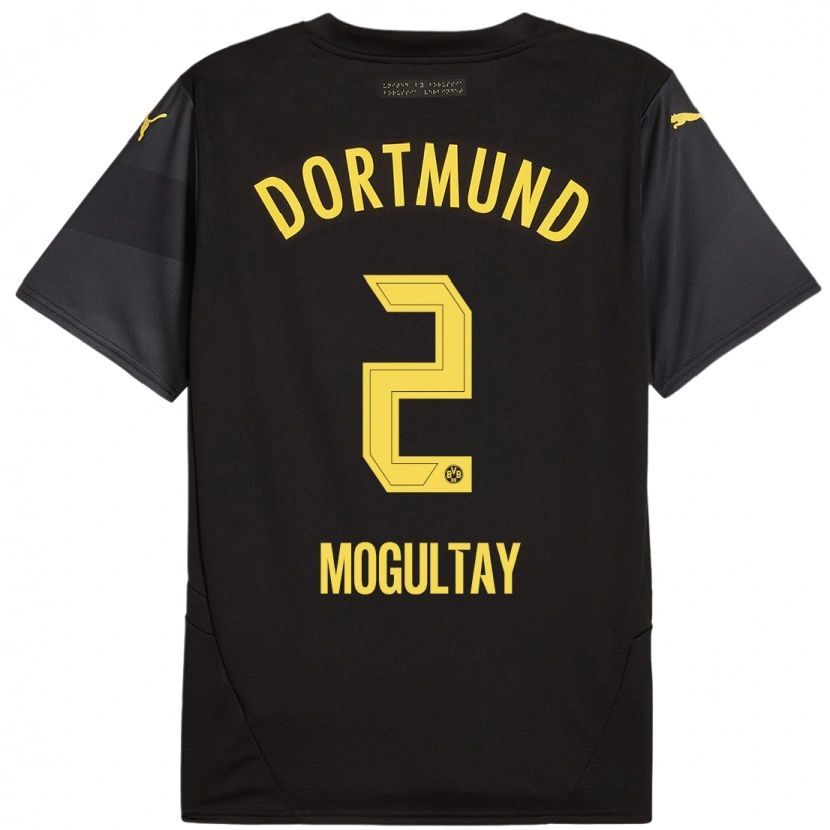 Danxen Donna Maglia Baran Mogultay #2 Nero Giallo Kit Gara Away 2024/25 Maglietta