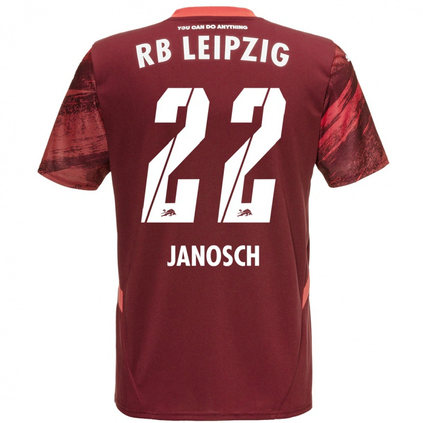 Danxen Donna Maglia Luca Janosch #22 Borgogna Kit Gara Away 2024/25 Maglietta