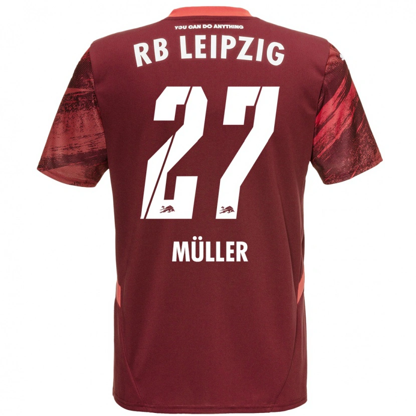 Danxen Donna Maglia Marlene Müller #27 Borgogna Kit Gara Away 2024/25 Maglietta