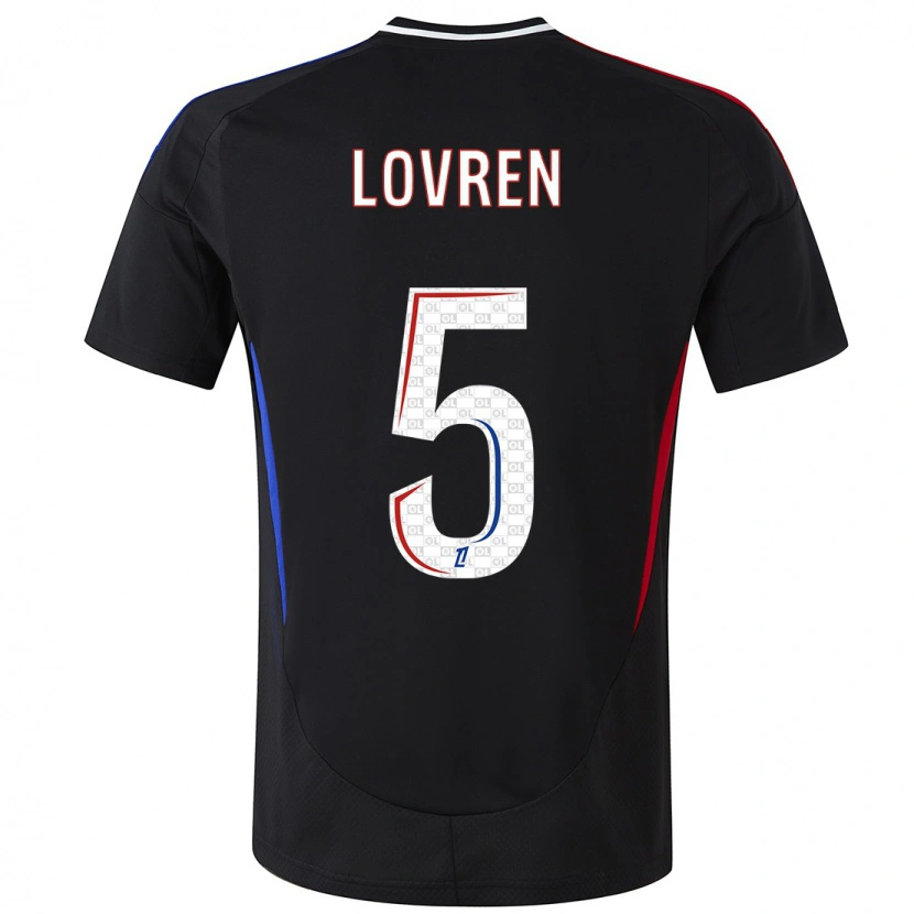 Danxen Donna Maglia Dejan Lovren #5 Nero Kit Gara Away 2024/25 Maglietta