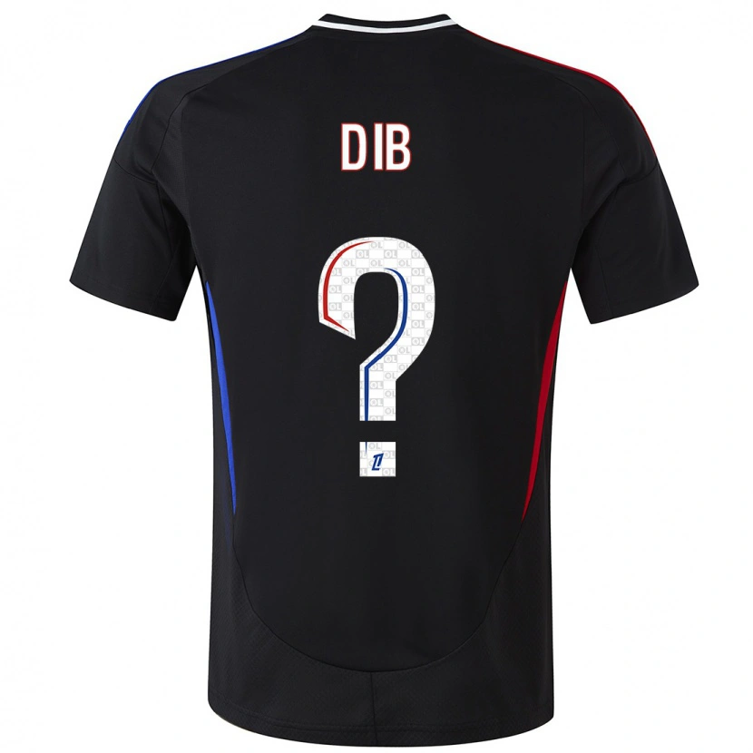 Danxen Donna Maglia Djibrail Dib #0 Nero Kit Gara Away 2024/25 Maglietta