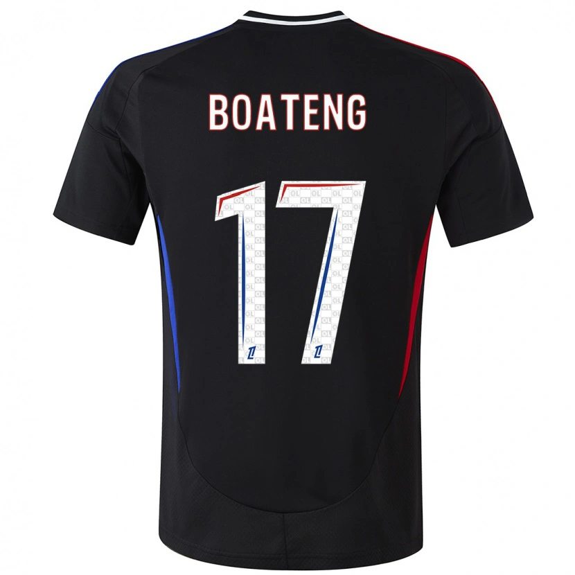 Danxen Donna Maglia Jerome Boateng #17 Nero Kit Gara Away 2024/25 Maglietta