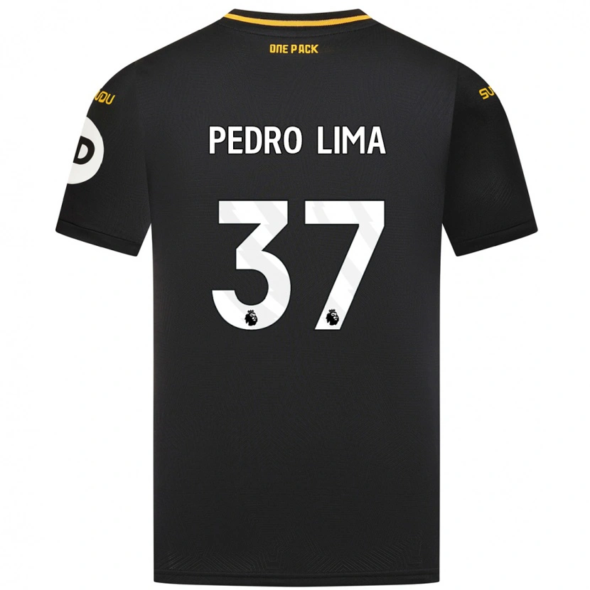 Danxen Donna Maglia Pedro Lima #37 Nero Kit Gara Away 2024/25 Maglietta