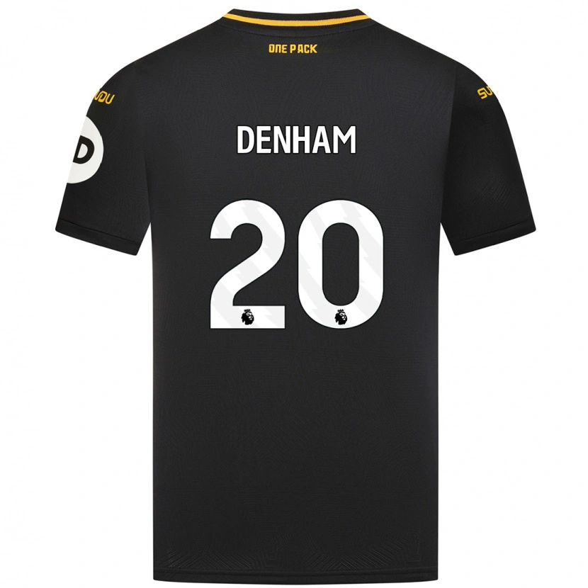 Danxen Donna Maglia Ania Denham #20 Nero Kit Gara Away 2024/25 Maglietta