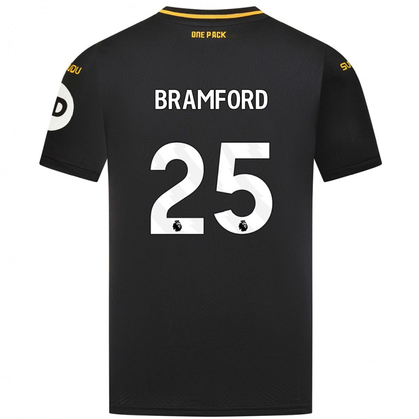 Danxen Donna Maglia Sophie Bramford #25 Nero Kit Gara Away 2024/25 Maglietta
