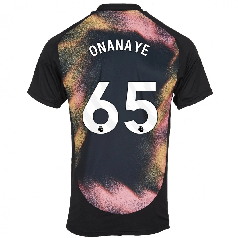 Danxen Donna Maglia Toby Onanaye #65 Nero Bianco Kit Gara Away 2024/25 Maglietta