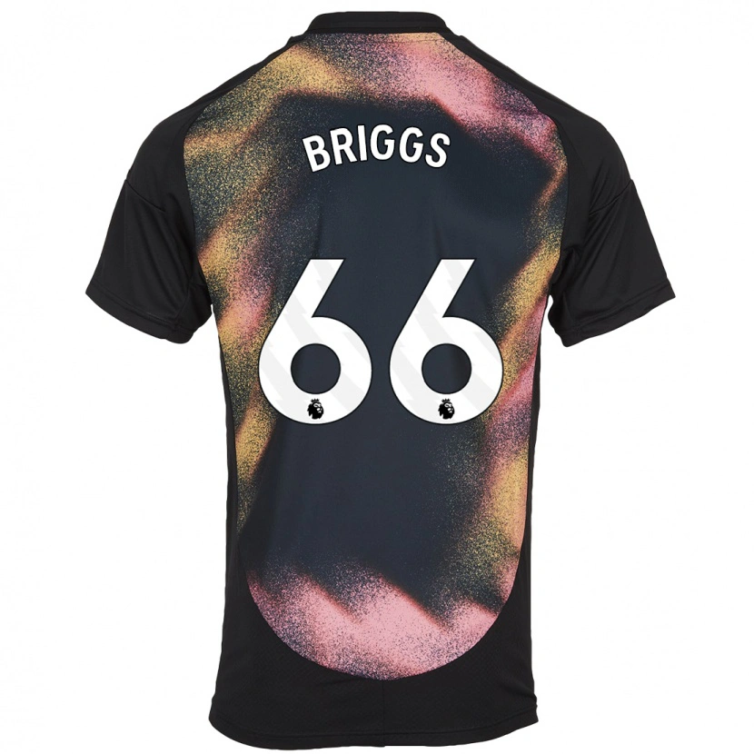 Danxen Donna Maglia Logan Briggs #66 Nero Bianco Kit Gara Away 2024/25 Maglietta