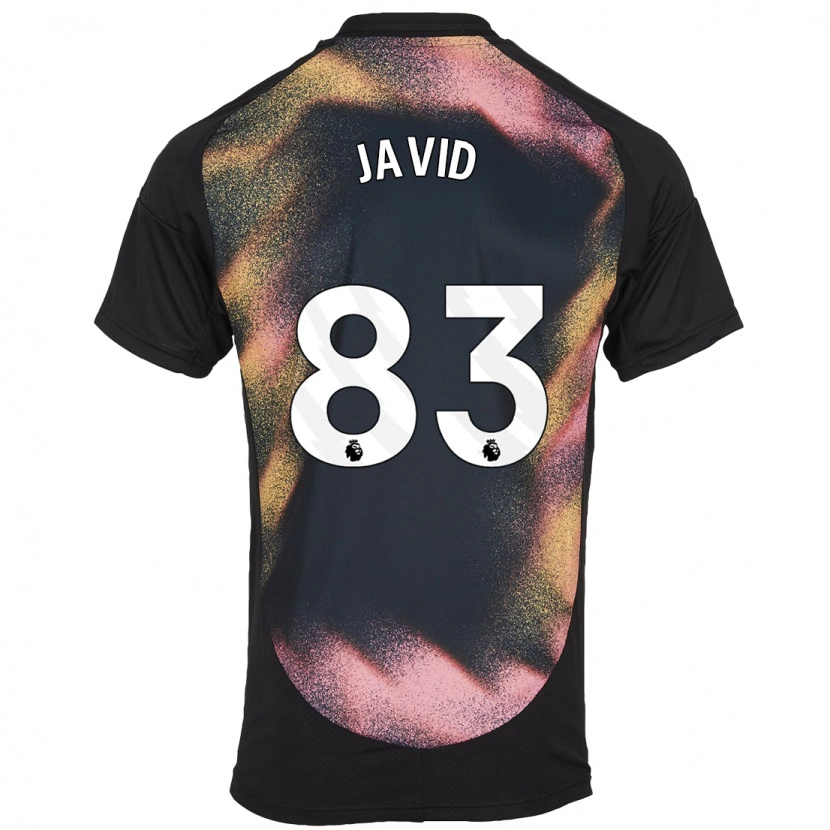 Danxen Donna Maglia Abdullah Javid #83 Nero Bianco Kit Gara Away 2024/25 Maglietta