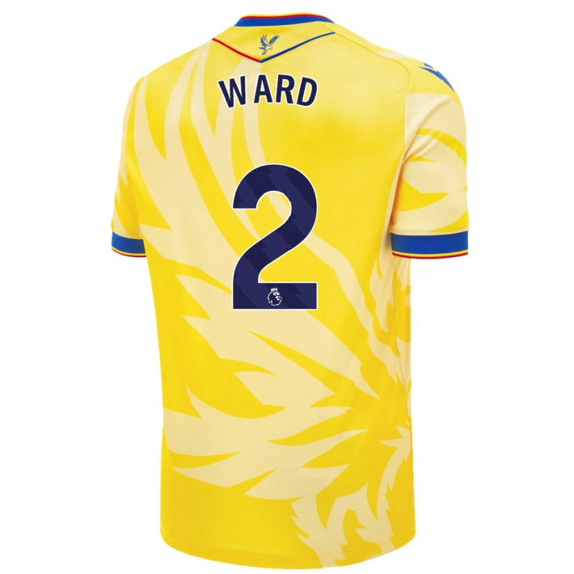 Danxen Donna Maglia Joel Ward #2 Giallo Kit Gara Away 2024/25 Maglietta