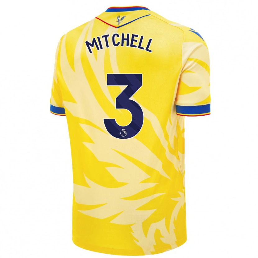 Danxen Donna Maglia Tyrick Mitchell #3 Giallo Kit Gara Away 2024/25 Maglietta