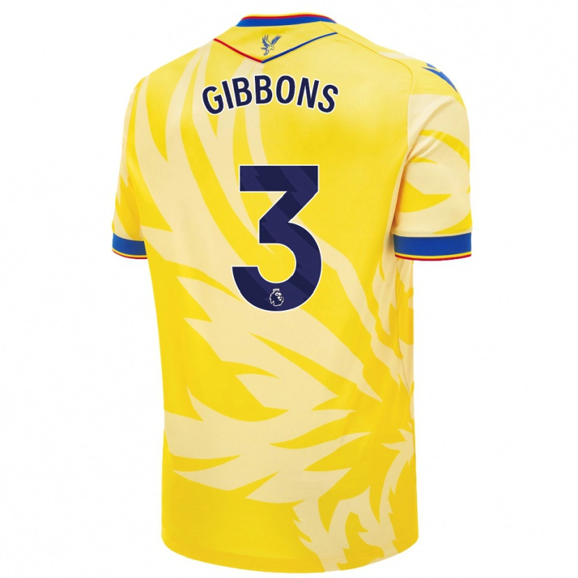 Danxen Donna Maglia Felicity Gibbons #3 Giallo Kit Gara Away 2024/25 Maglietta