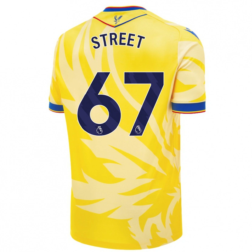 Danxen Donna Maglia Rob Street #67 Giallo Kit Gara Away 2024/25 Maglietta