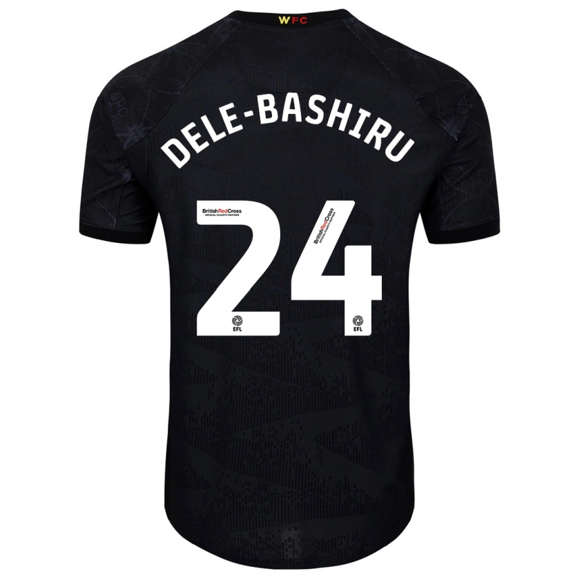 Danxen Donna Maglia Tom Dele-Bashiru #24 Nero Bianco Kit Gara Away 2024/25 Maglietta