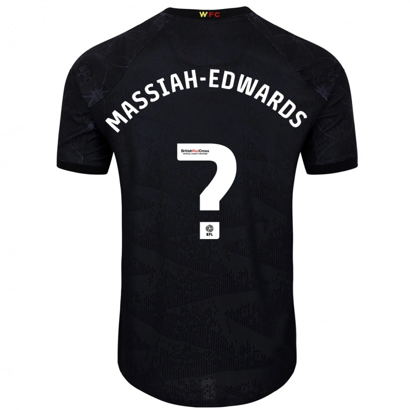 Danxen Donna Maglia Zavier Massiah-Edwards #0 Nero Bianco Kit Gara Away 2024/25 Maglietta