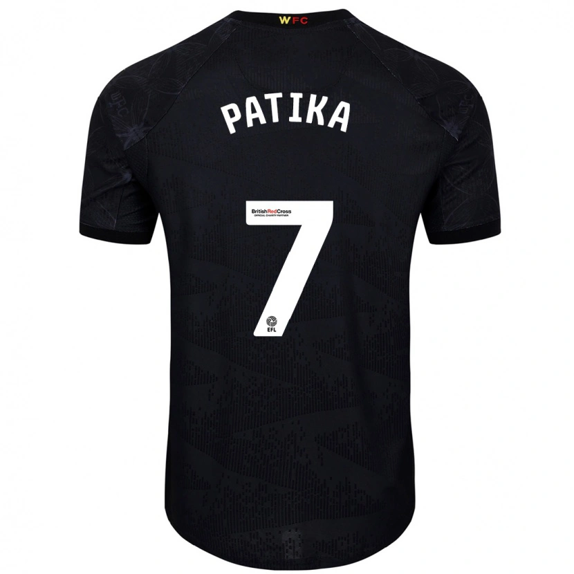 Danxen Donna Maglia Glebs Patika #7 Nero Bianco Kit Gara Away 2024/25 Maglietta