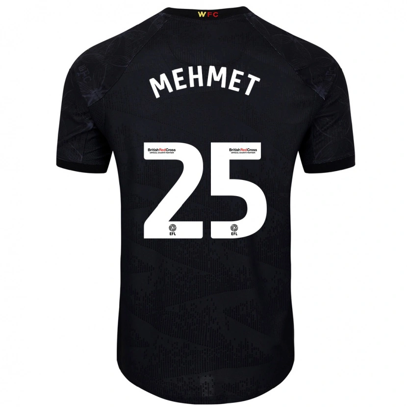 Danxen Donna Maglia Melis Mehmet #25 Nero Bianco Kit Gara Away 2024/25 Maglietta