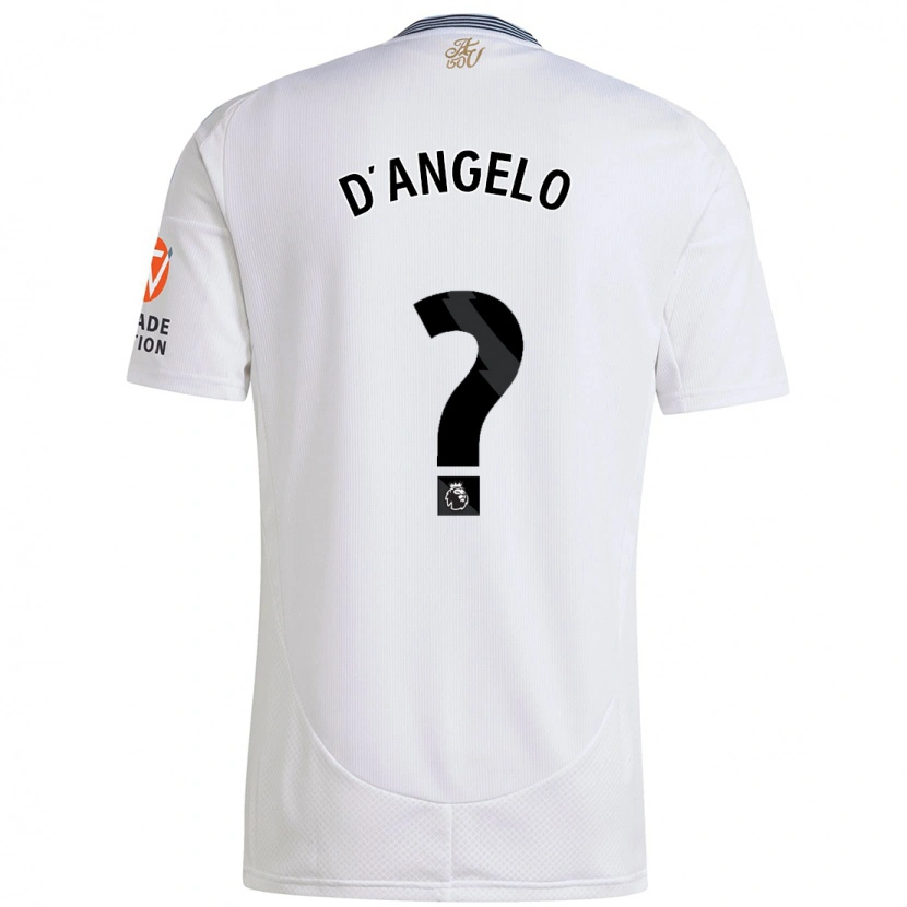Danxen Donna Maglia Sabrina D'angelo #0 Bianco Kit Gara Away 2024/25 Maglietta