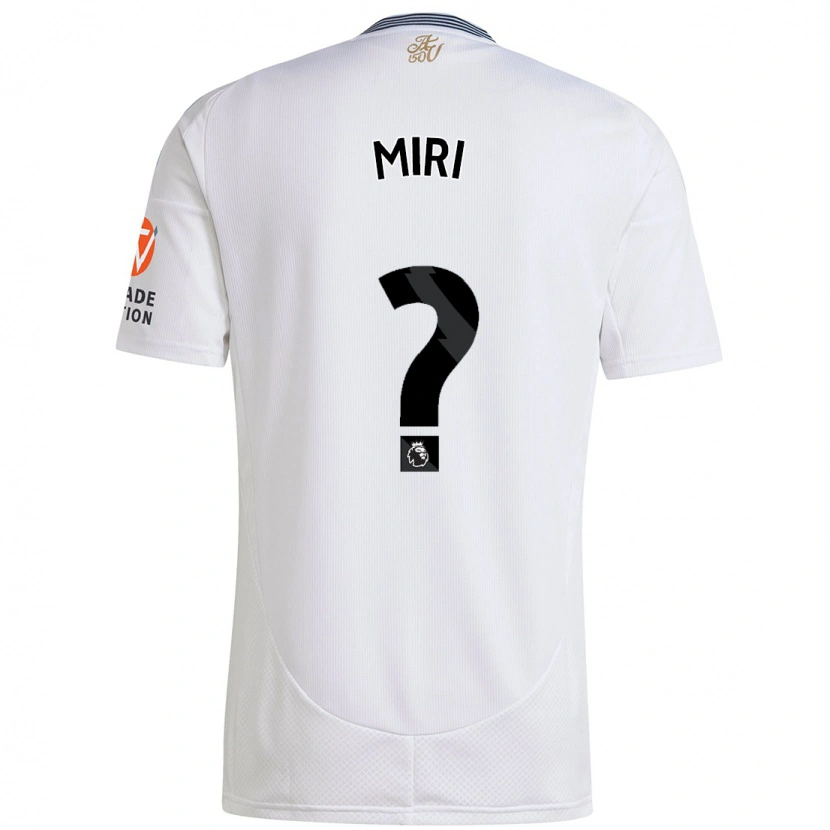 Danxen Donna Maglia Miri Taylor #0 Bianco Kit Gara Away 2024/25 Maglietta