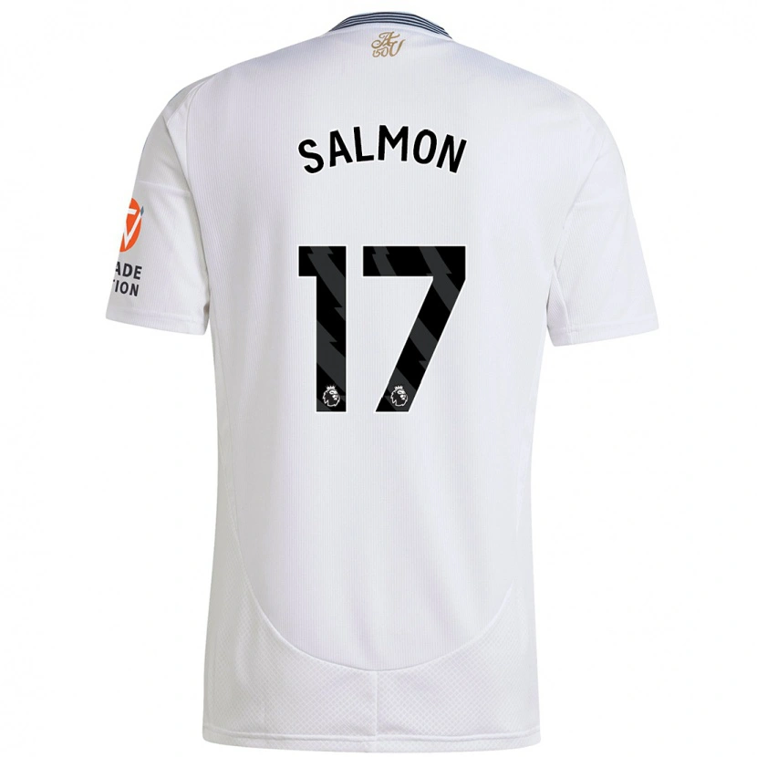 Danxen Donna Maglia Ebony Salmon #17 Bianco Kit Gara Away 2024/25 Maglietta