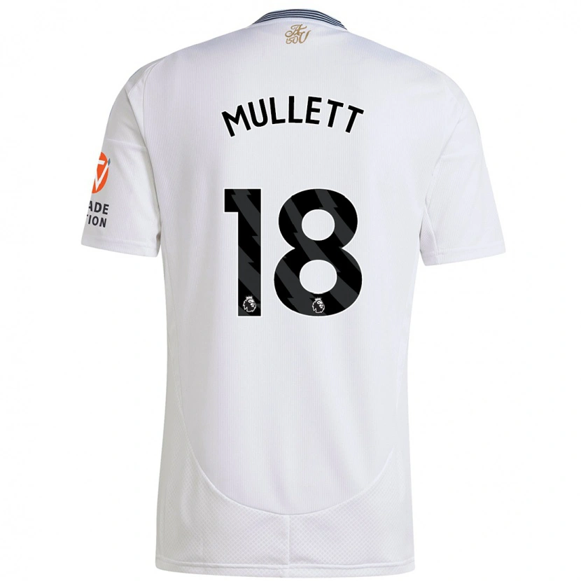 Danxen Donna Maglia Georgia Mullett #18 Bianco Kit Gara Away 2024/25 Maglietta