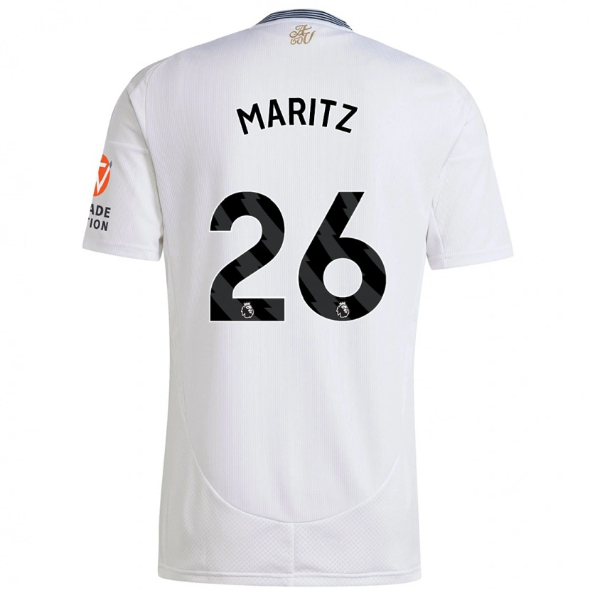 Danxen Donna Maglia Noelle Maritz #26 Bianco Kit Gara Away 2024/25 Maglietta