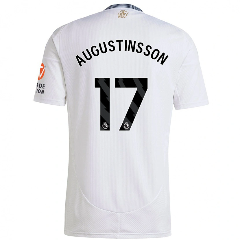 Danxen Donna Maglia Ludwig Augustinsson #17 Bianco Kit Gara Away 2024/25 Maglietta