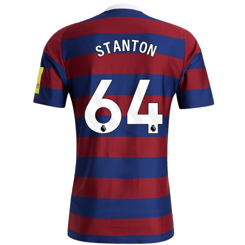 Danxen Donna Maglia Ellis Stanton #64 Borgogna Blu Navy Kit Gara Away 2024/25 Maglietta