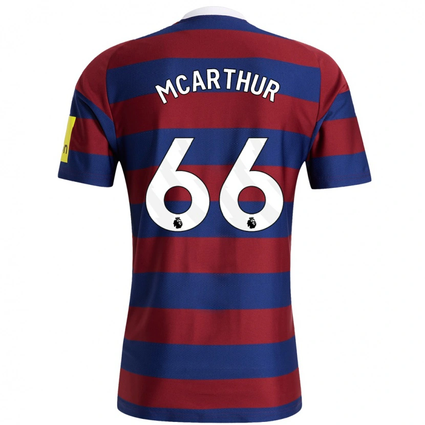 Danxen Donna Maglia Charlie Mcarthur #66 Borgogna Blu Navy Kit Gara Away 2024/25 Maglietta