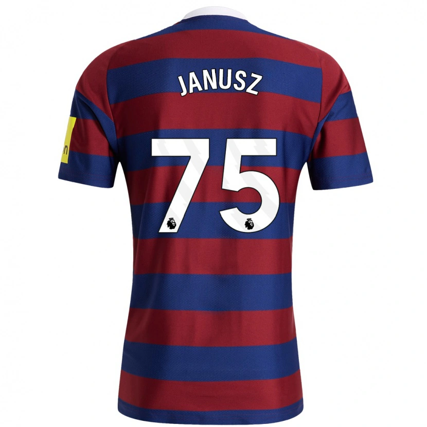 Danxen Donna Maglia Adrian Janusz #75 Borgogna Blu Navy Kit Gara Away 2024/25 Maglietta