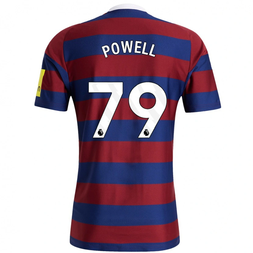 Danxen Donna Maglia Rory Powell #79 Borgogna Blu Navy Kit Gara Away 2024/25 Maglietta