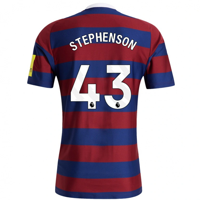 Danxen Donna Maglia Dylan Stephenson #43 Borgogna Blu Navy Kit Gara Away 2024/25 Maglietta