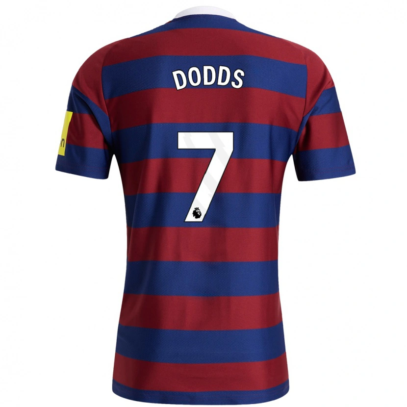 Danxen Donna Maglia Tyler Dodds #7 Borgogna Blu Navy Kit Gara Away 2024/25 Maglietta