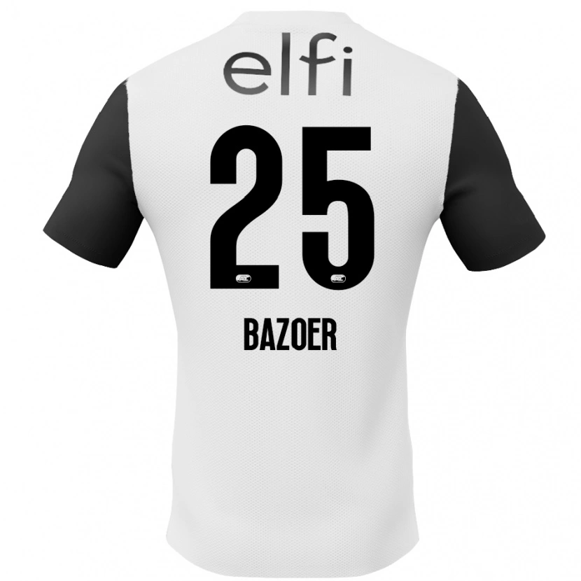 Danxen Donna Maglia Riechedly Bazoer #25 Bianco Nero Kit Gara Away 2024/25 Maglietta