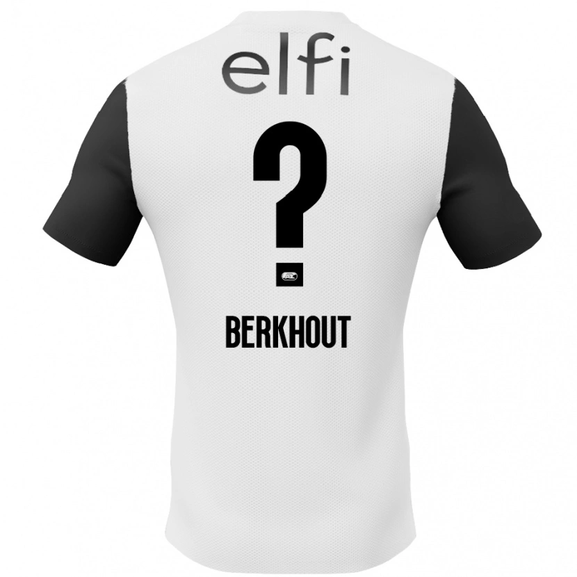 Danxen Donna Maglia Jorn Berkhout #0 Bianco Nero Kit Gara Away 2024/25 Maglietta
