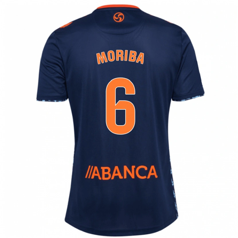 Danxen Donna Maglia Ilaix Moriba #6 Blu Navy Kit Gara Away 2024/25 Maglietta