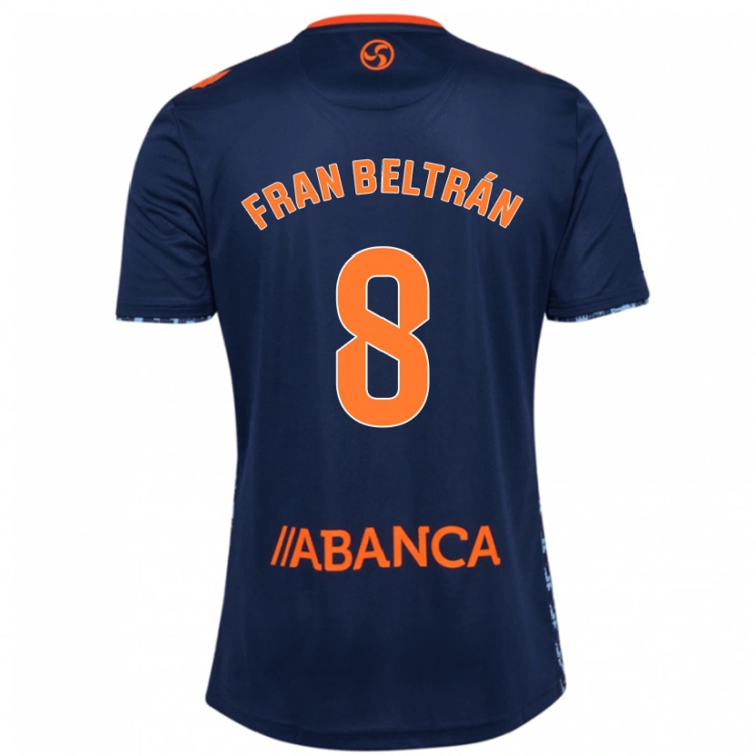 Danxen Donna Maglia Fran Beltrán #8 Blu Navy Kit Gara Away 2024/25 Maglietta