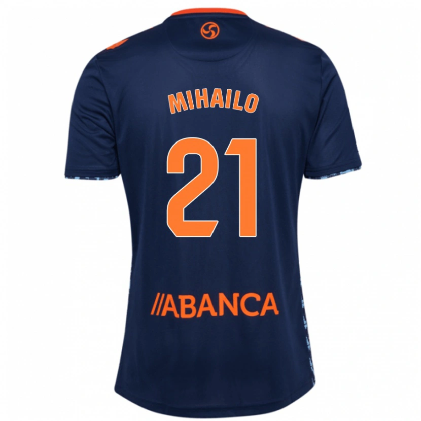 Danxen Donna Maglia Mihailo Ristic #21 Blu Navy Kit Gara Away 2024/25 Maglietta