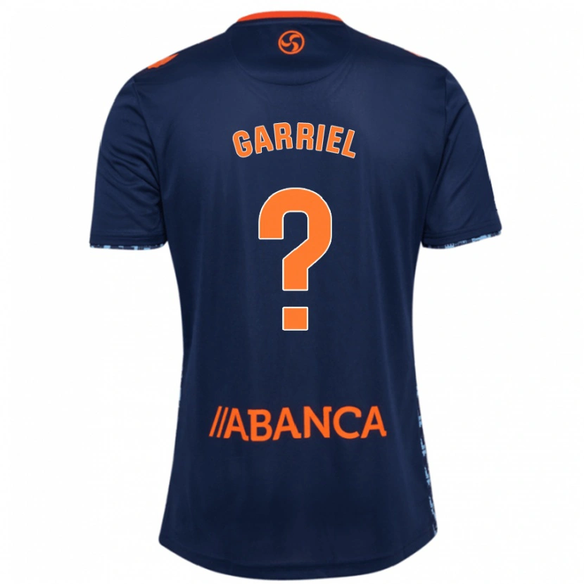 Danxen Donna Maglia Iván Garriel #0 Blu Navy Kit Gara Away 2024/25 Maglietta