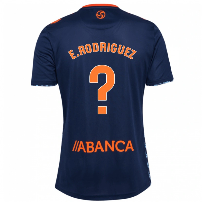 Danxen Donna Maglia Emi Rodríguez #0 Blu Navy Kit Gara Away 2024/25 Maglietta