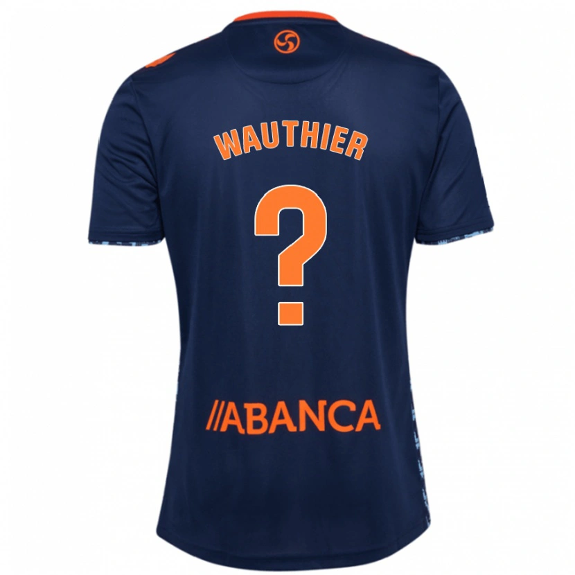 Danxen Donna Maglia Hugo Wauthier #0 Blu Navy Kit Gara Away 2024/25 Maglietta