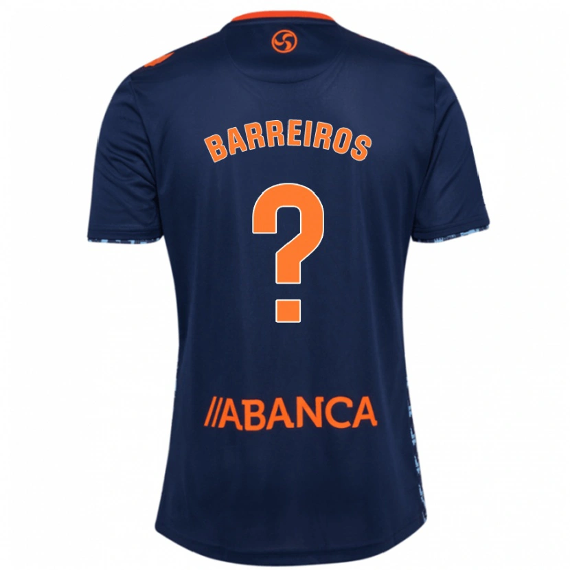 Danxen Donna Maglia Iago Barreiros #0 Blu Navy Kit Gara Away 2024/25 Maglietta
