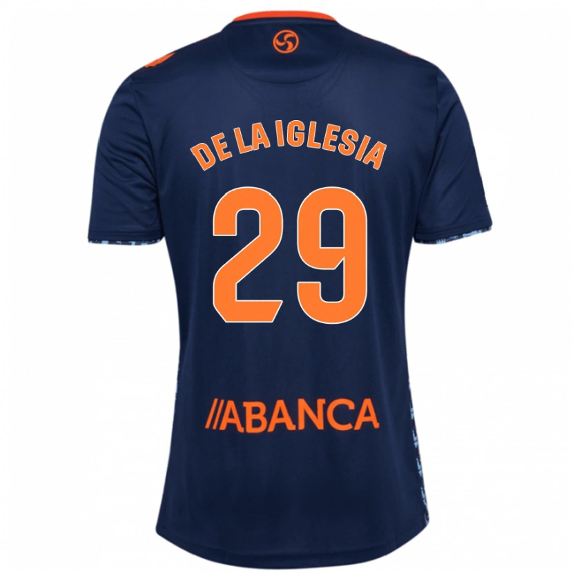 Danxen Donna Maglia David De La Iglesia #29 Blu Navy Kit Gara Away 2024/25 Maglietta