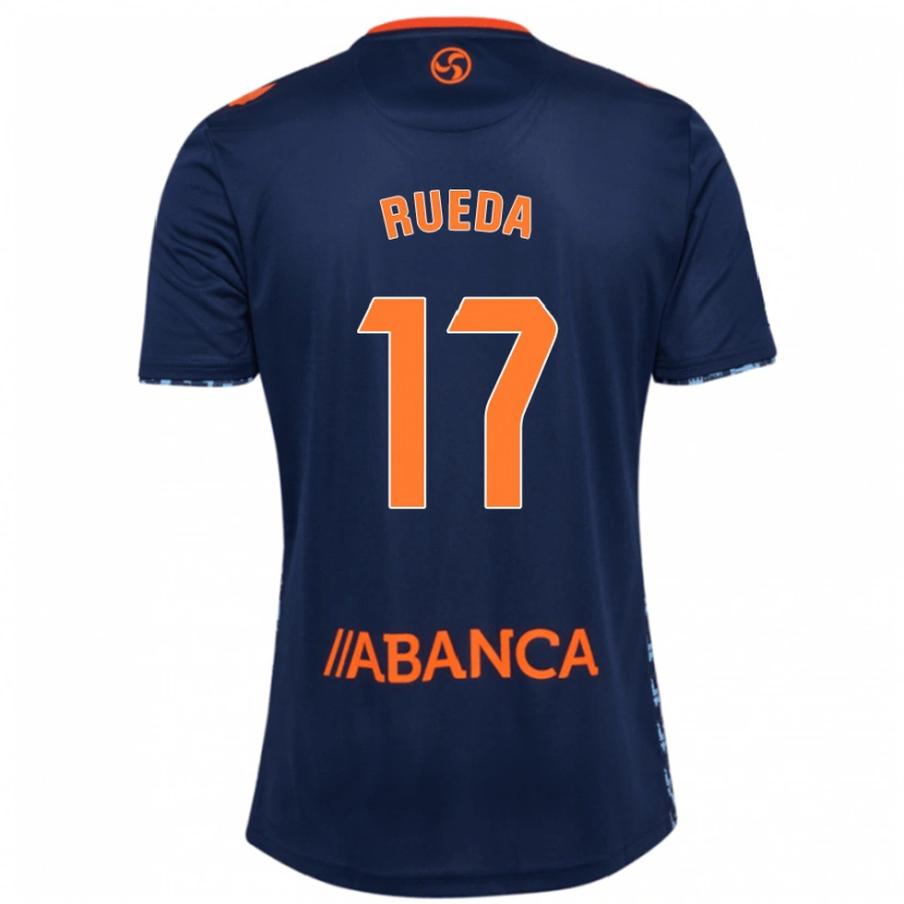 Danxen Donna Maglia Javi Rueda #17 Blu Navy Kit Gara Away 2024/25 Maglietta
