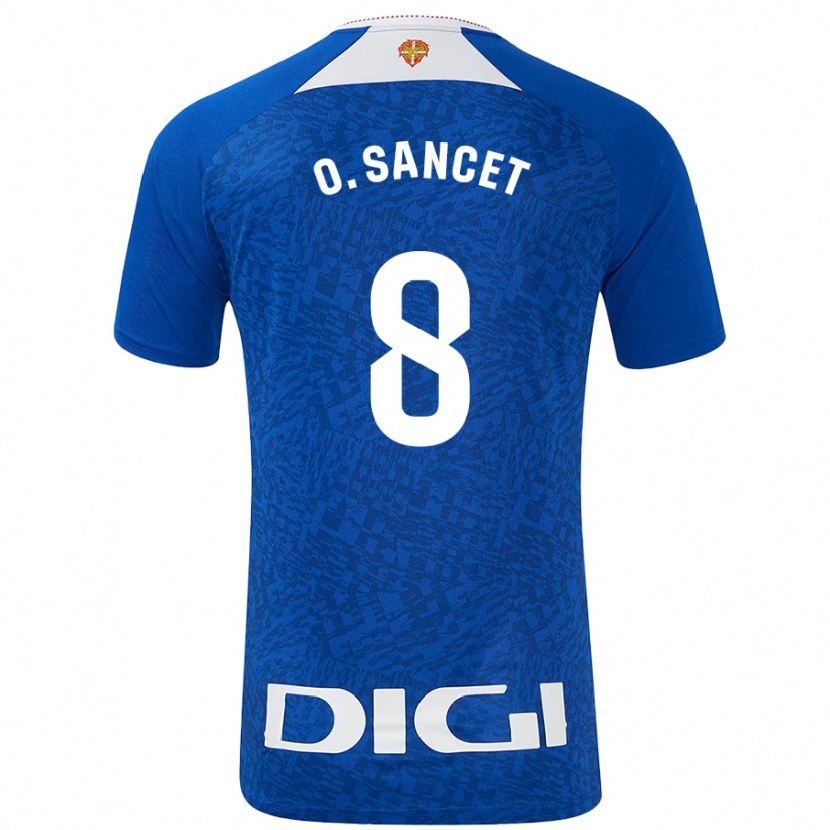 Danxen Donna Maglia Oihan Sancet #8 Blu Royal Kit Gara Away 2024/25 Maglietta