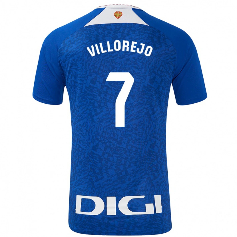Danxen Donna Maglia Ardaitz Villorejo #7 Blu Royal Kit Gara Away 2024/25 Maglietta