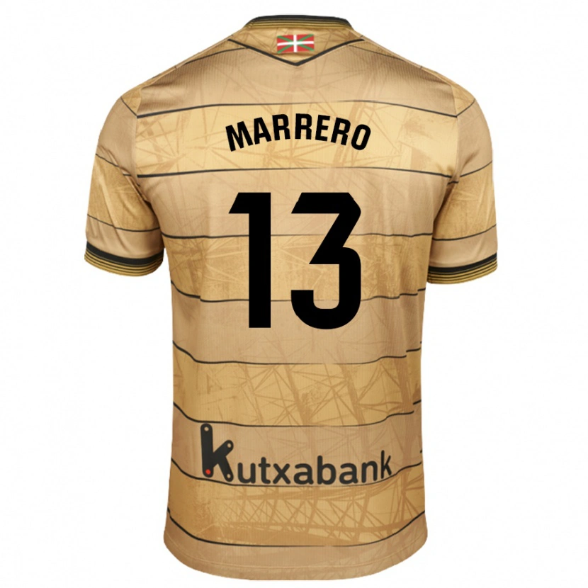 Danxen Donna Maglia Unai Marrero #13 Marrone Kit Gara Away 2024/25 Maglietta