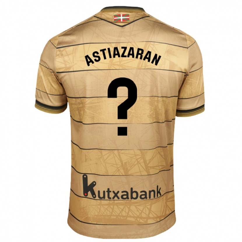 Danxen Donna Maglia Lander Astiazaran #0 Marrone Kit Gara Away 2024/25 Maglietta