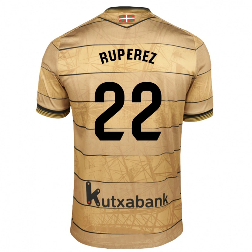 Danxen Donna Maglia Iñaki Rupérez #22 Marrone Kit Gara Away 2024/25 Maglietta
