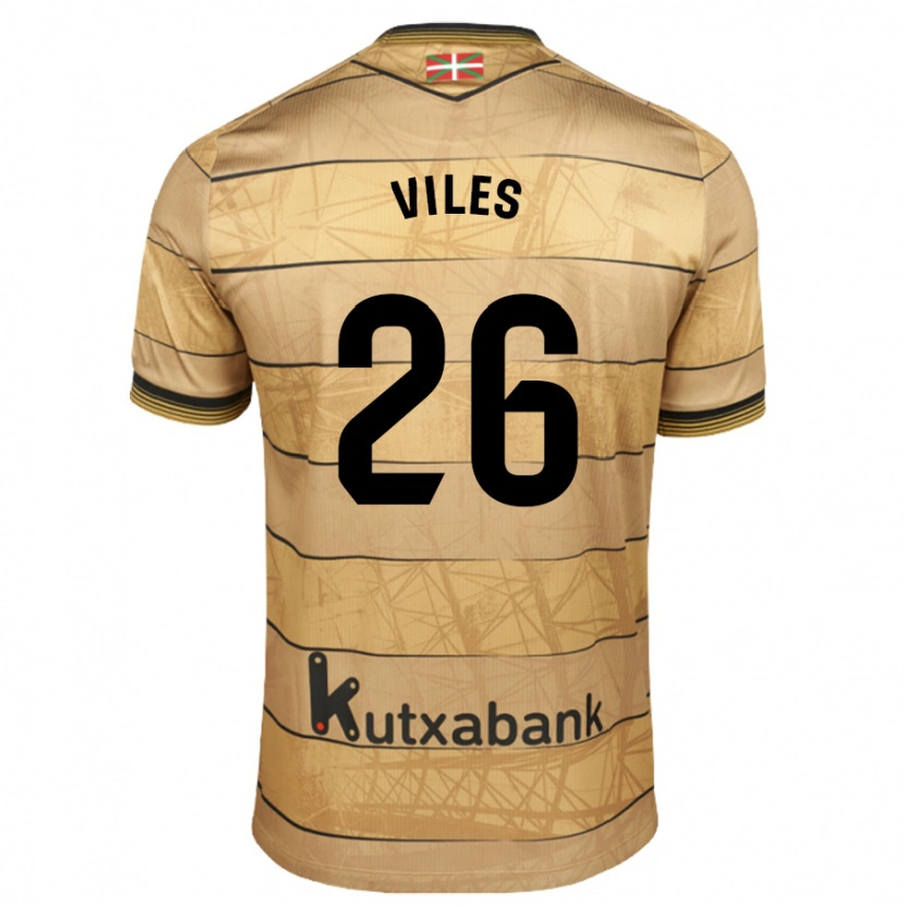 Danxen Donna Maglia Elene Viles #26 Marrone Kit Gara Away 2024/25 Maglietta