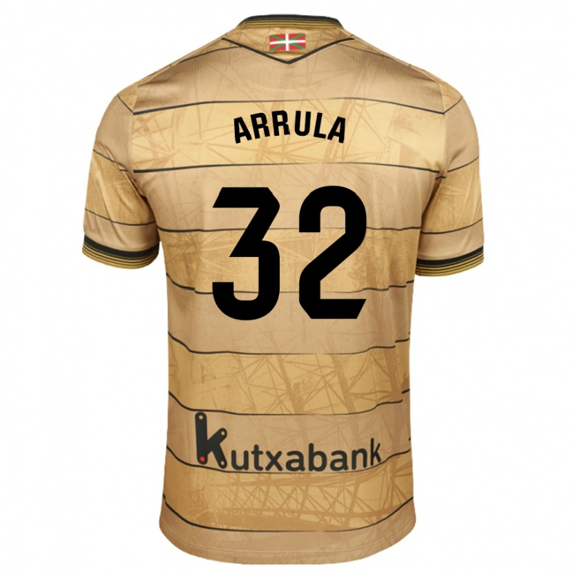 Danxen Donna Maglia Julia Arrula #32 Marrone Kit Gara Away 2024/25 Maglietta